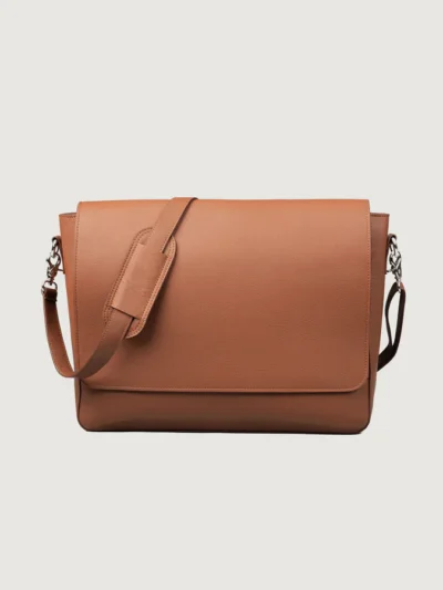 The Carismatico Brown Leather Messenger Bag