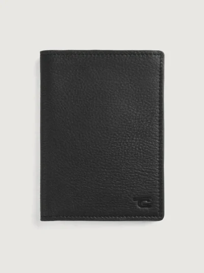 Bernardi Black Leather Travel Wallet
