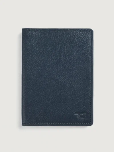 Bernardi Blue Leather Travel Wallet