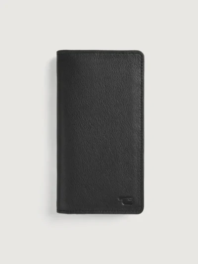 Cameron Black Leather Long Wallet