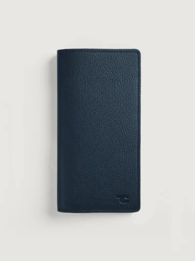 Cameron Blue Leather Long Wallet