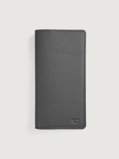 Cameron Grey Leather Long Wallet