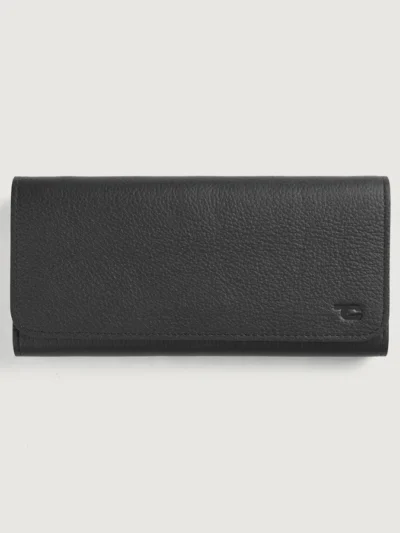 Taylor Black Leather Continental Wallet