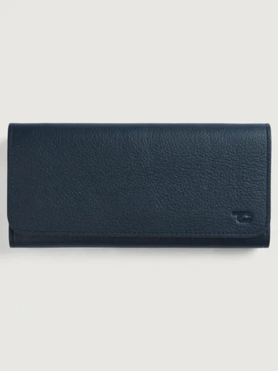Taylor Blue Leather Continental Wallet