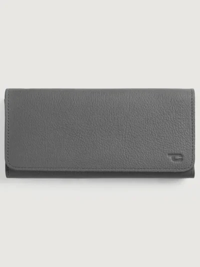 Taylor Grey Leather Continental Wallet