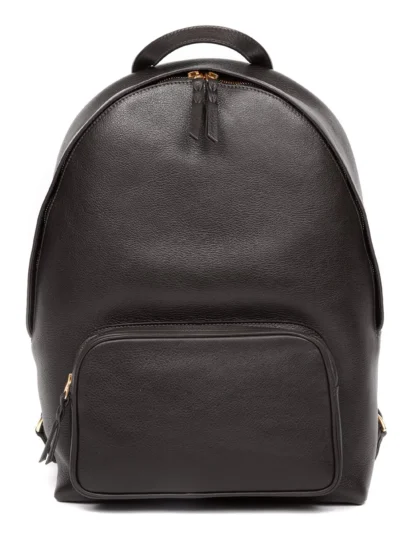 Leather Zipper Backpack