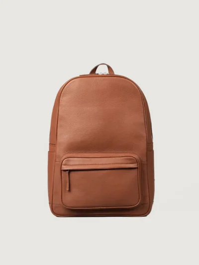 The Philos Brown Leather Backpack