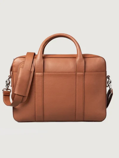 The Captain Brown Leather Briefcase