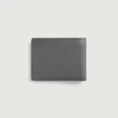 Voren Grey Leather Bi-fold Wallet